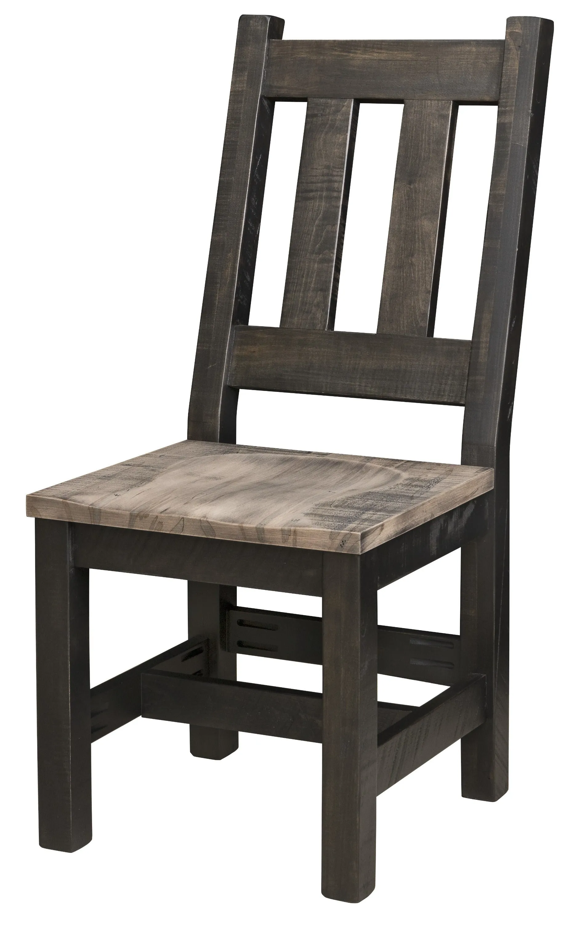 Quick-Ship / Amish Rough-Cut Maple Dining Side Chair (Ships in 3-4 Weeks)