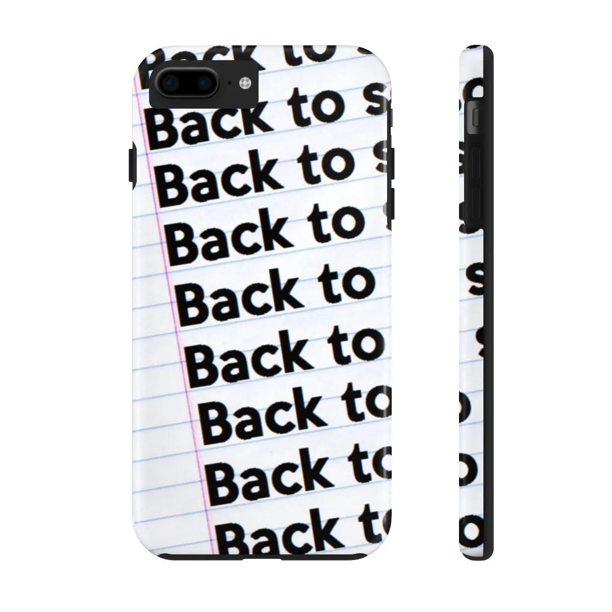 "BACK TO SCHOOL"  Notebook Case Mate Tough Phone Cases (iPhones and Samsung Galaxy)