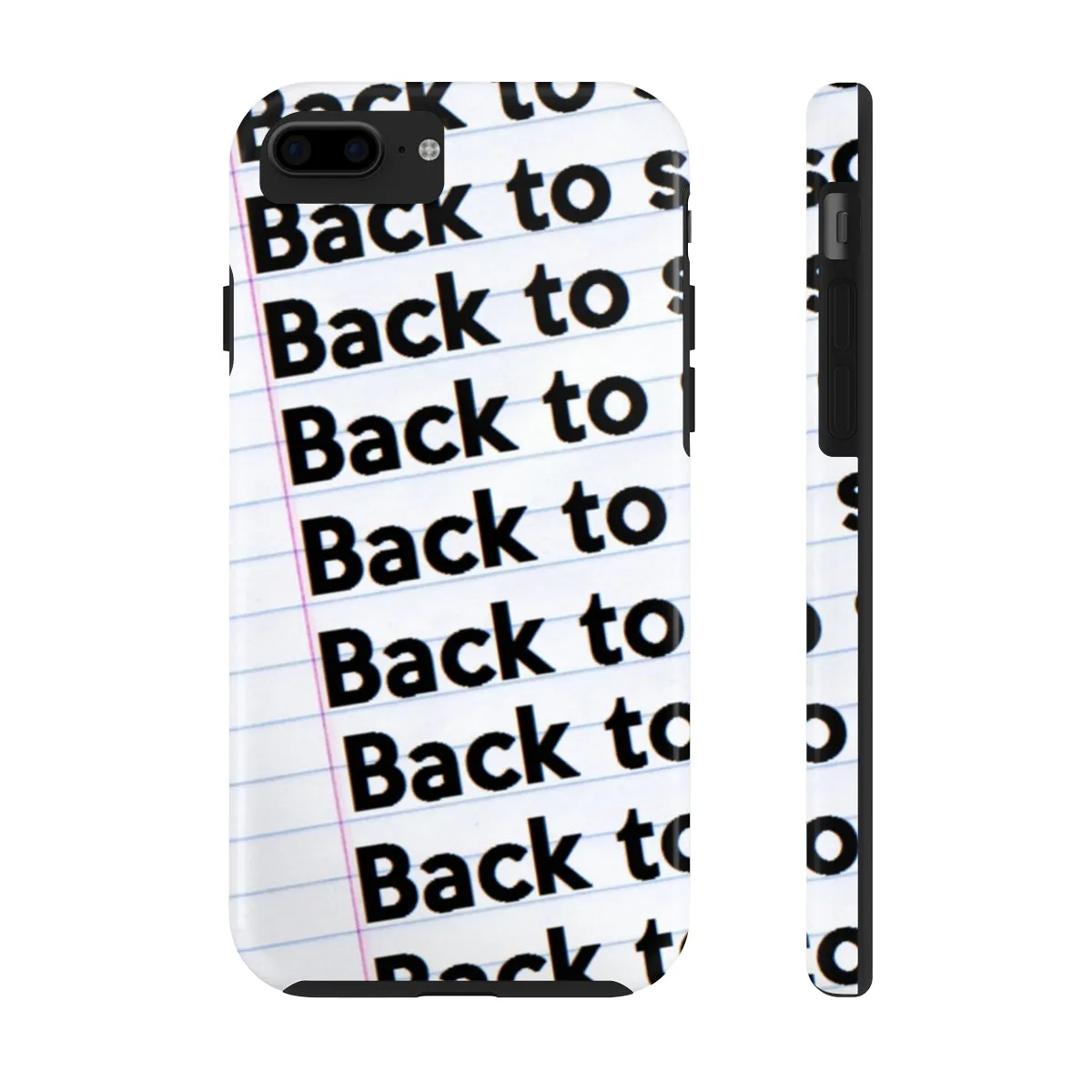"BACK TO SCHOOL"  Notebook Case Mate Tough Phone Cases (iPhones and Samsung Galaxy)
