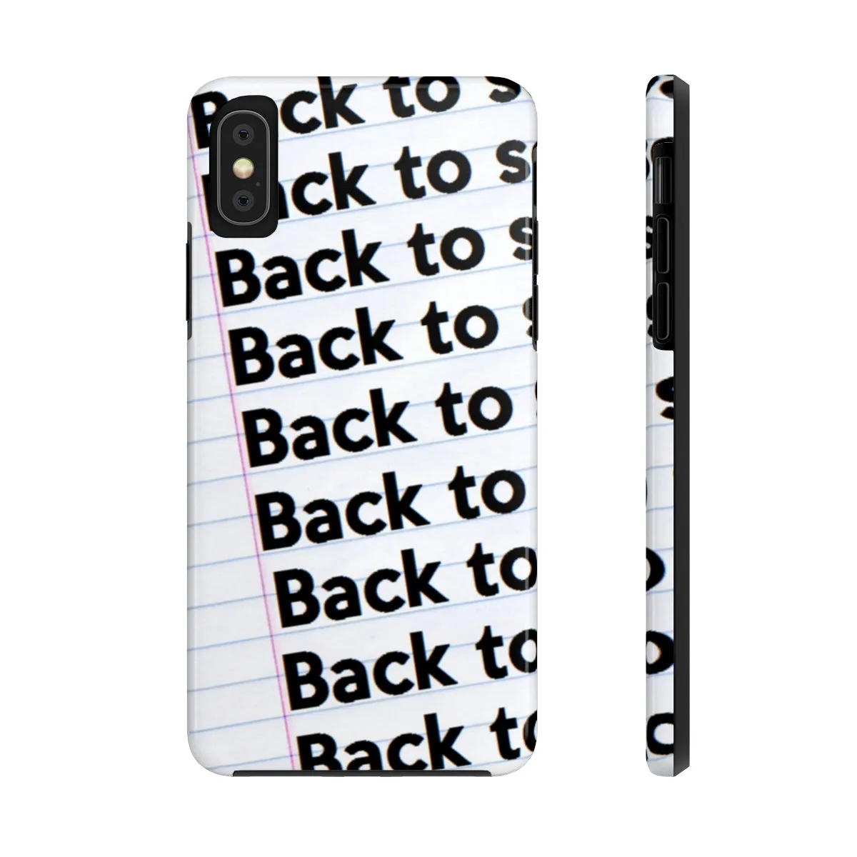 "BACK TO SCHOOL"  Notebook Case Mate Tough Phone Cases (iPhones and Samsung Galaxy)