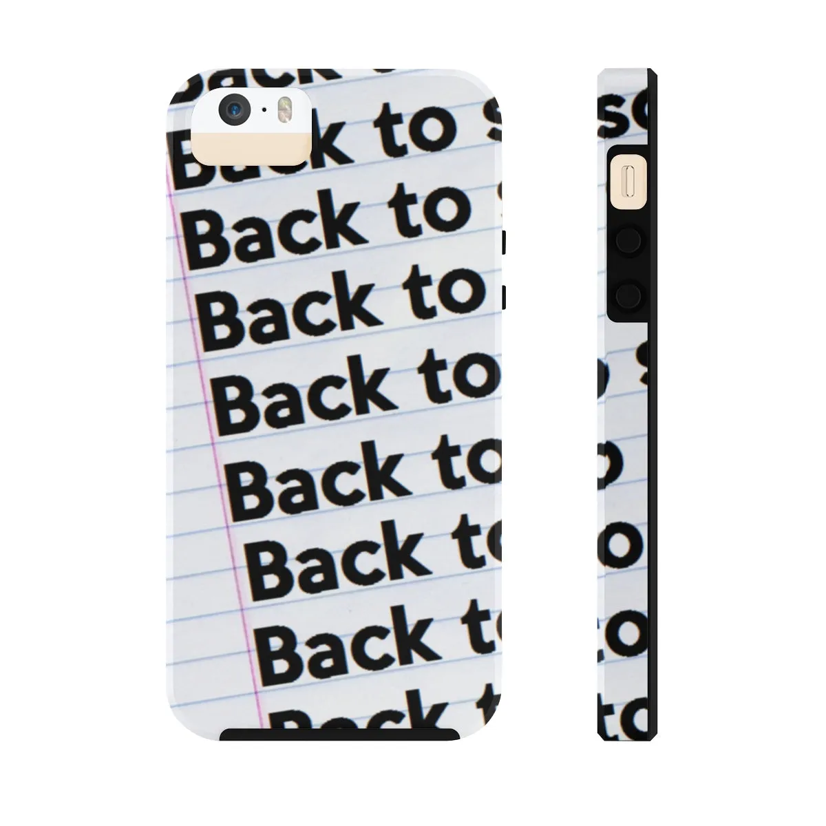 "BACK TO SCHOOL"  Notebook Case Mate Tough Phone Cases (iPhones and Samsung Galaxy)