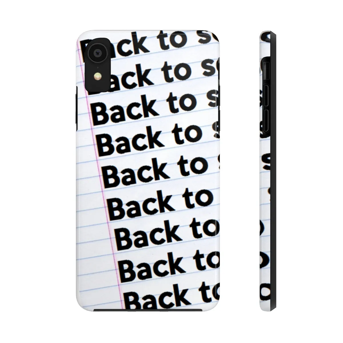 "BACK TO SCHOOL"  Notebook Case Mate Tough Phone Cases (iPhones and Samsung Galaxy)