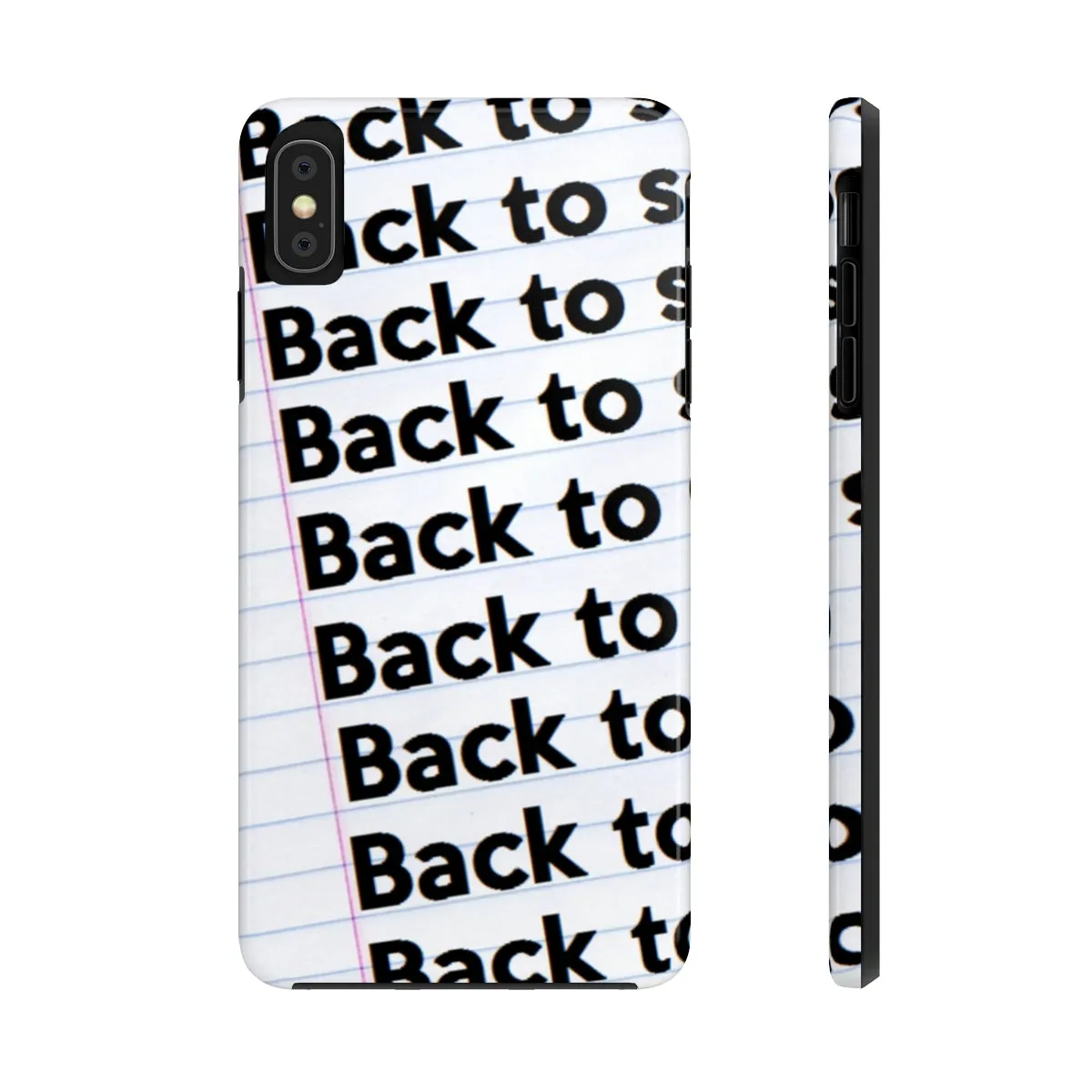 "BACK TO SCHOOL"  Notebook Case Mate Tough Phone Cases (iPhones and Samsung Galaxy)