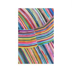 Rainbow Watercolor Stripe Microfiber Tea Towel