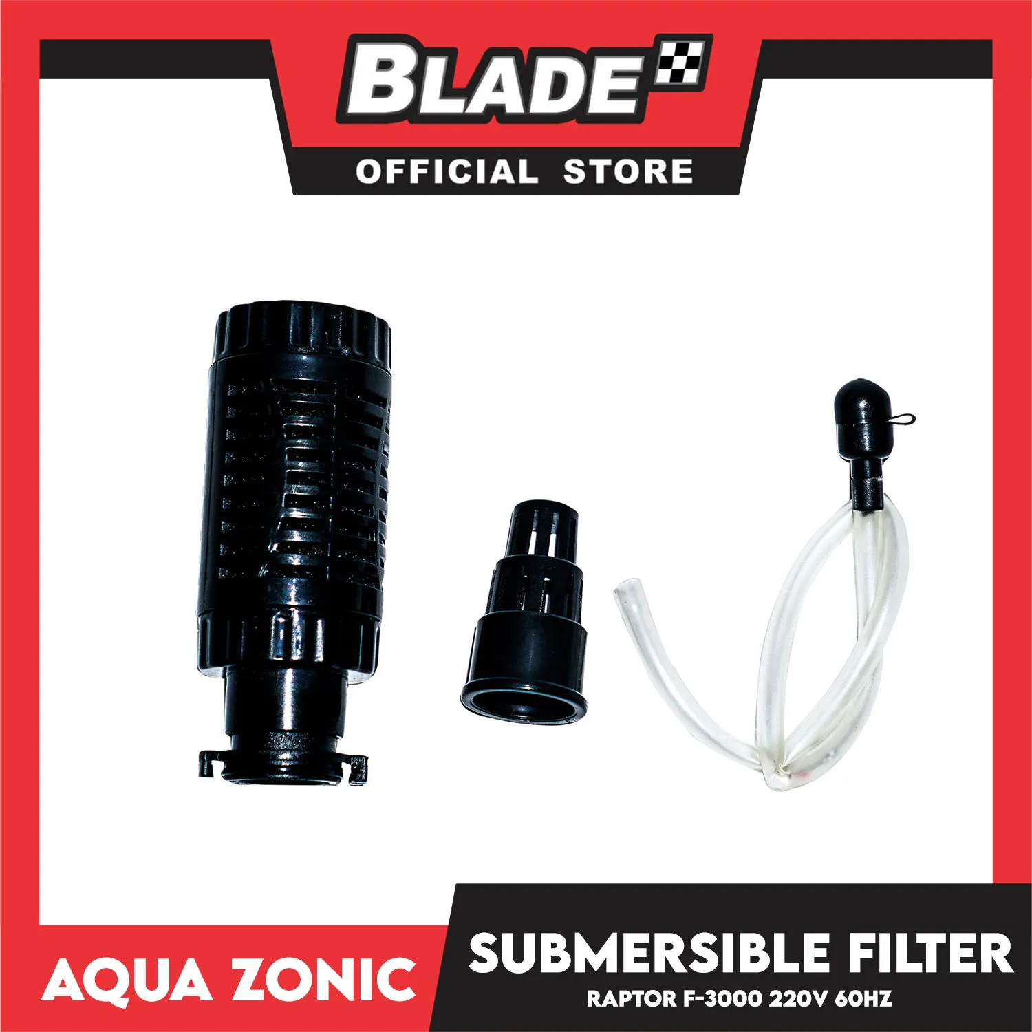 Raptor F-3000 Submersible Filter 1.8W, Max Flow 300, Max Height 0.65, Cartridge 1, 220V-240V 60Hz, Durable, Silent, Energy Saving And Strong Performance Fish Tank Filter