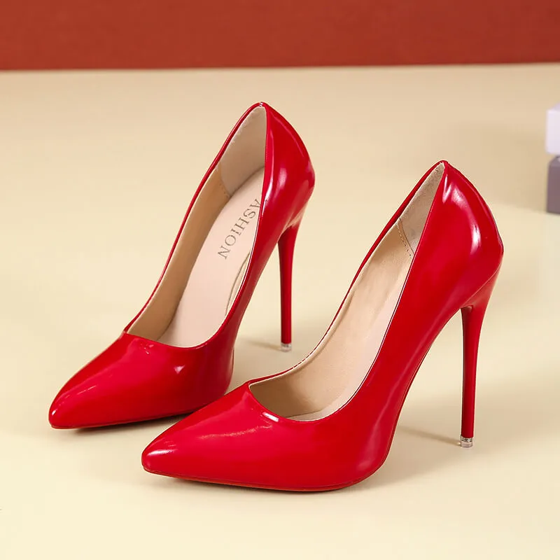 Red Vegan Pumps