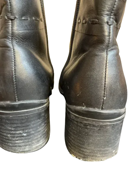 Rinaldi Black Leather Ankle Boots