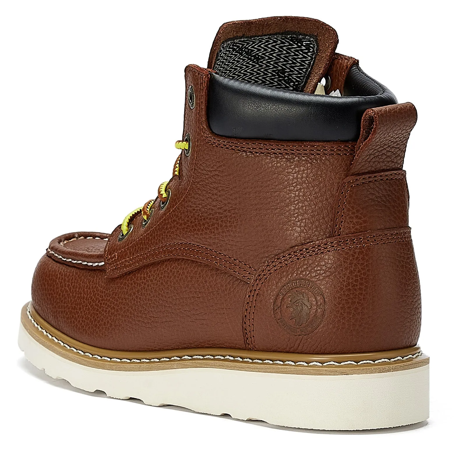 ROCKROOSTER Walker 6 inch Wedge Work Boots, Soft toe, Oil Resistant ASTM 2892 with Vibram® Outsole VAP360