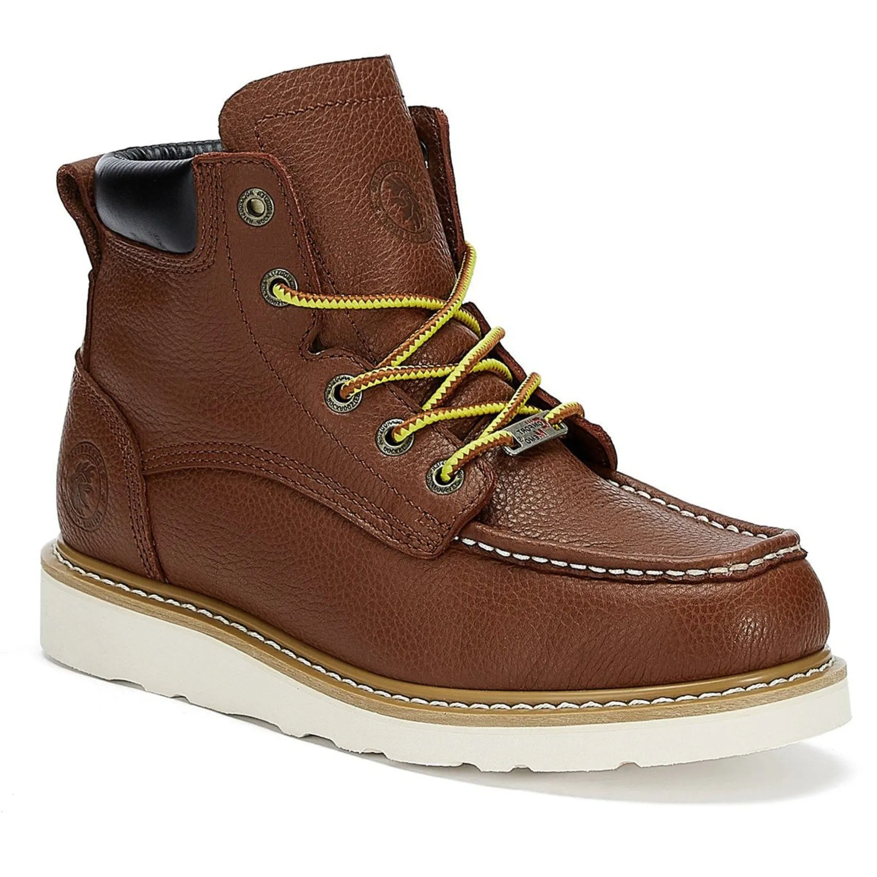ROCKROOSTER Walker 6 inch Wedge Work Boots, Soft toe, Oil Resistant ASTM 2892 with Vibram® Outsole VAP360