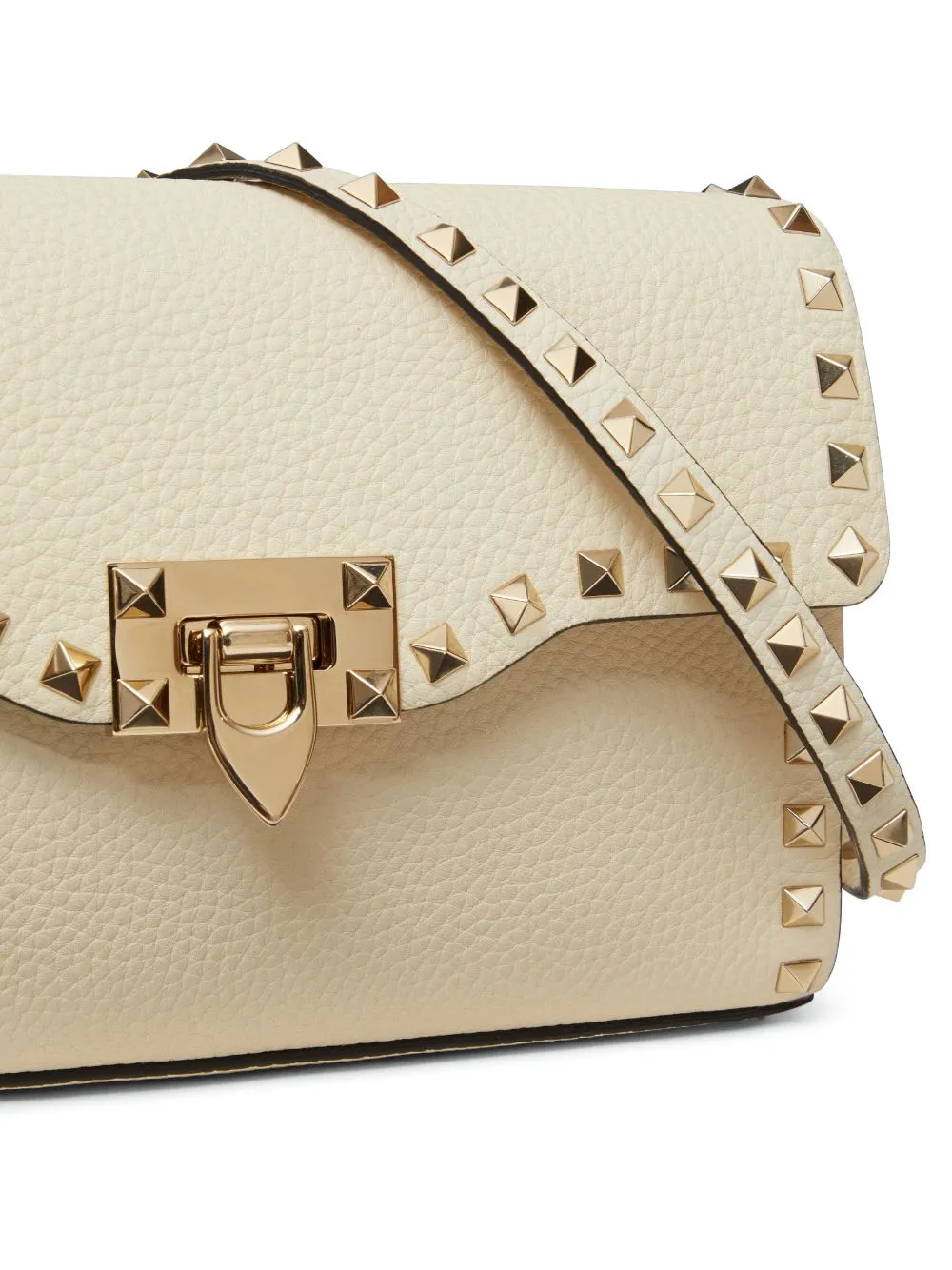 Rockstud small leather shoulder bag
