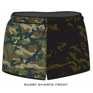Rugby Shorts | Camo Commando Khaki Green ★Pre-Order★