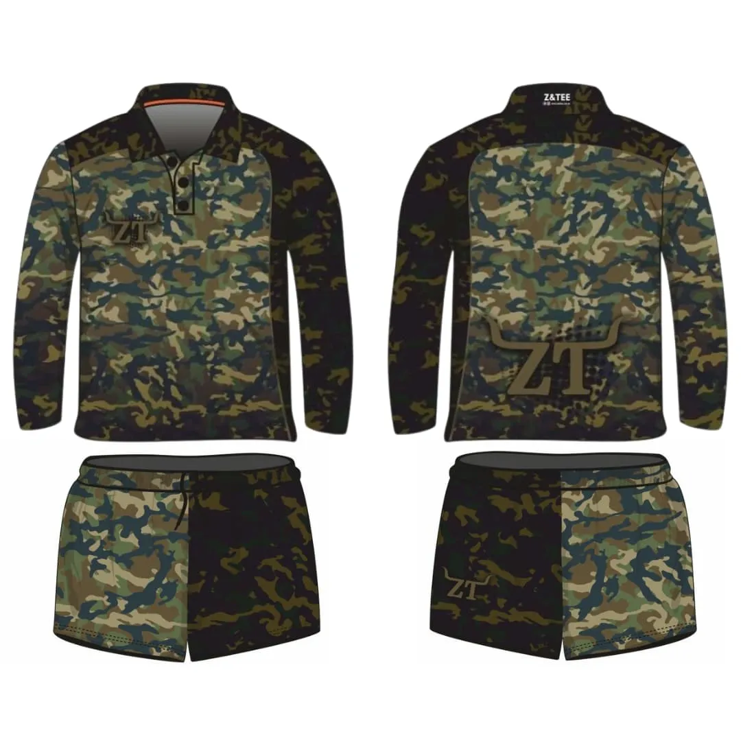 Rugby Shorts | Camo Commando Khaki Green ★Pre-Order★