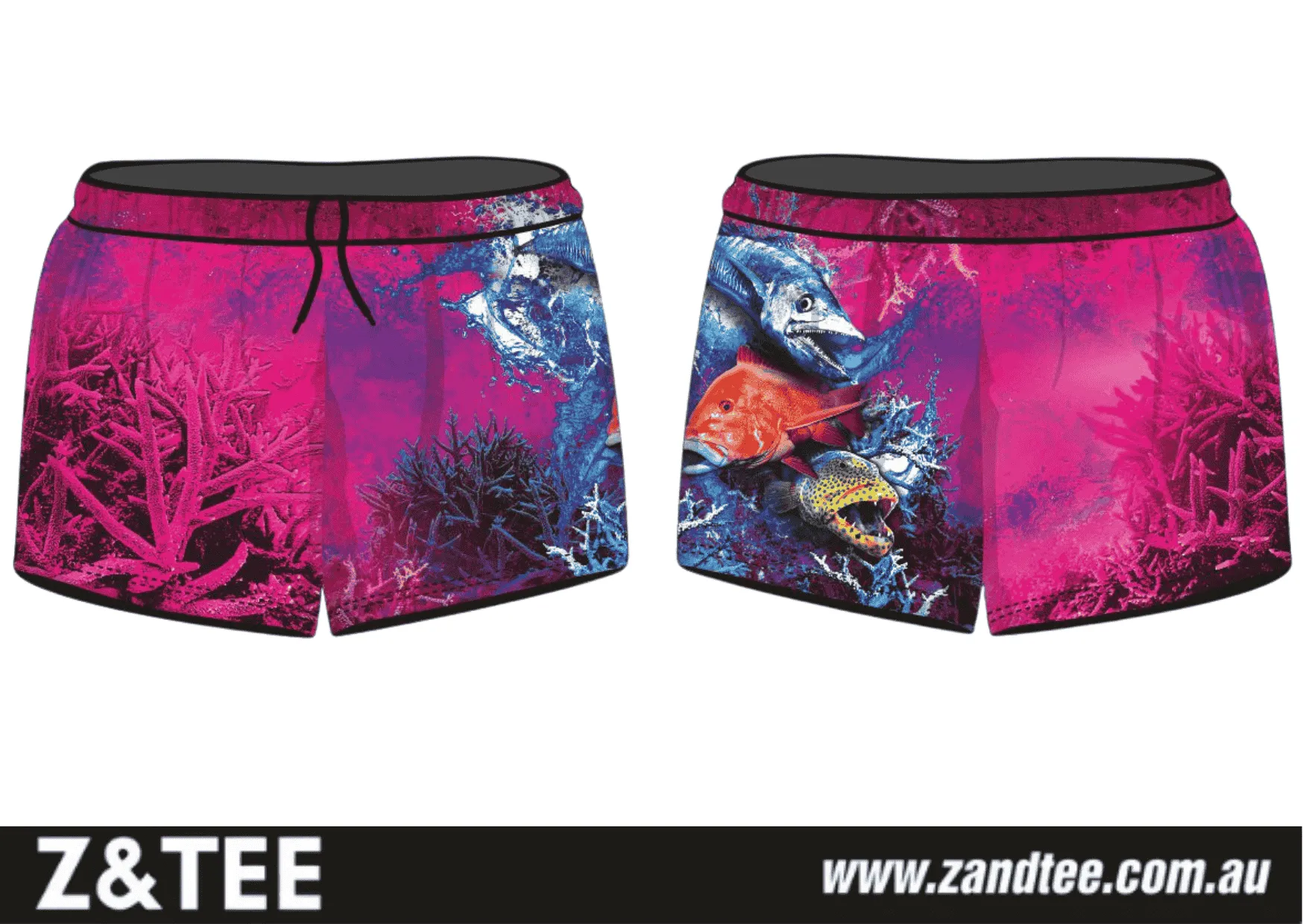 Rugby Shorts | Pink Reef ★Pre-Order