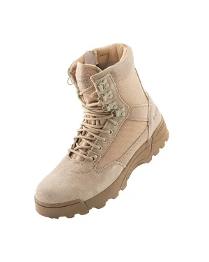 Safara Durable Sand Suede Zipped Water Resistant Tactical Boots (62100)