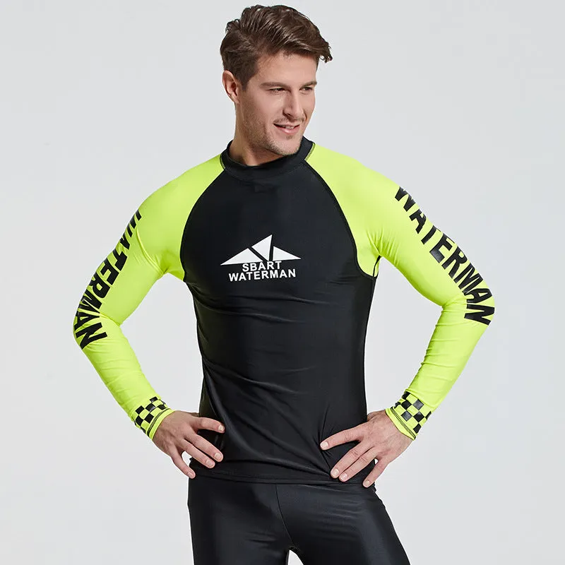SBART Long Sleeve Diving Wetsuit Lycra Quick-dry Sun Protection T-shirt