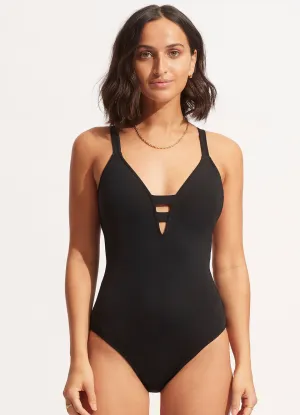 Seafolly Collective Deep V One Piece - 3 Colours