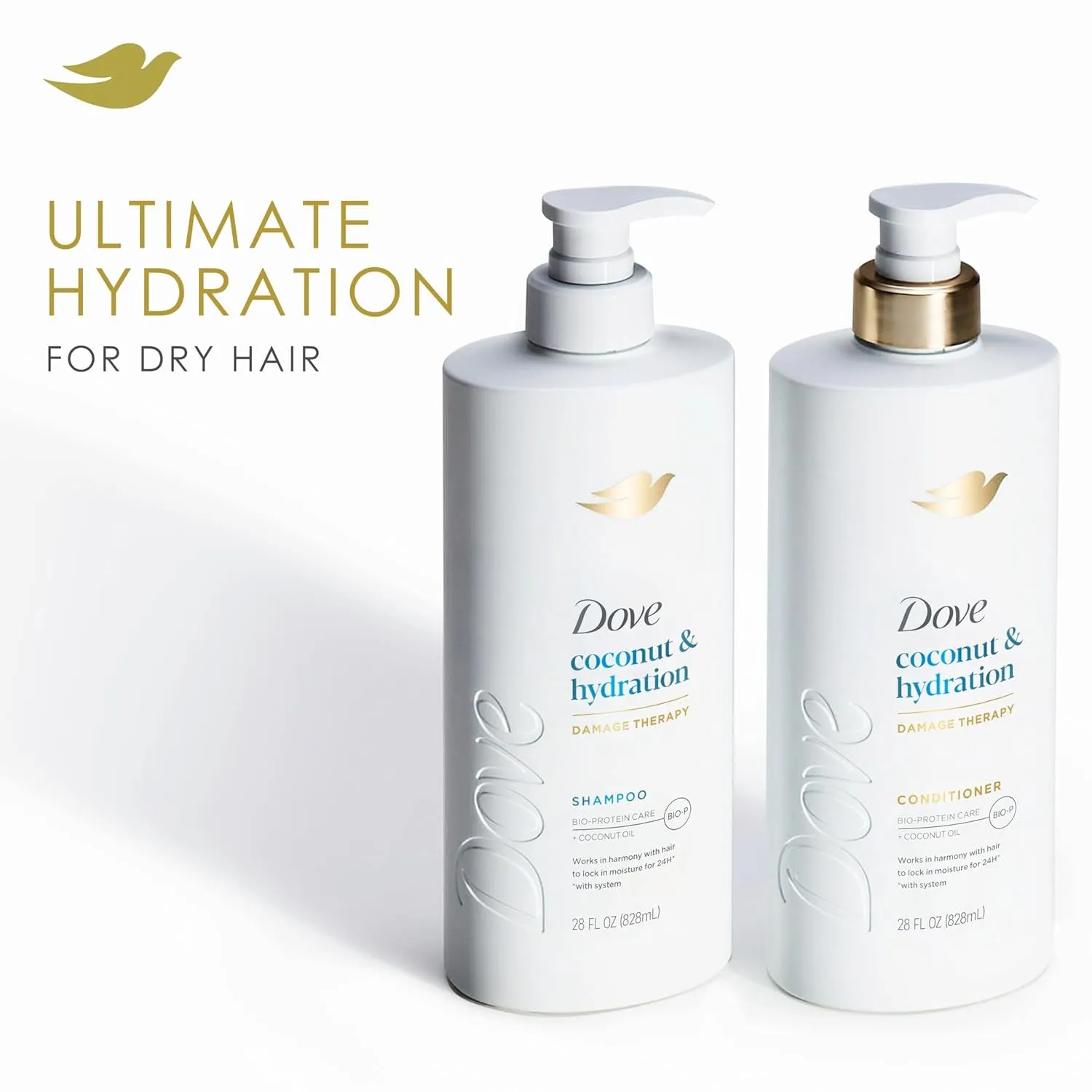Shampoo Coconut & Hydration for Dry Hair with Bio-Protein Care Technology and Coconut Oil 28 Fl Oz