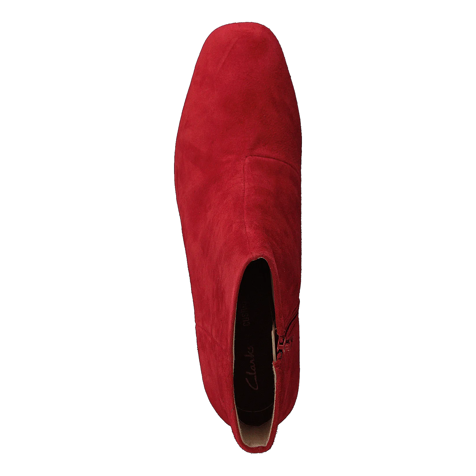 Sheer Flora Red Suede