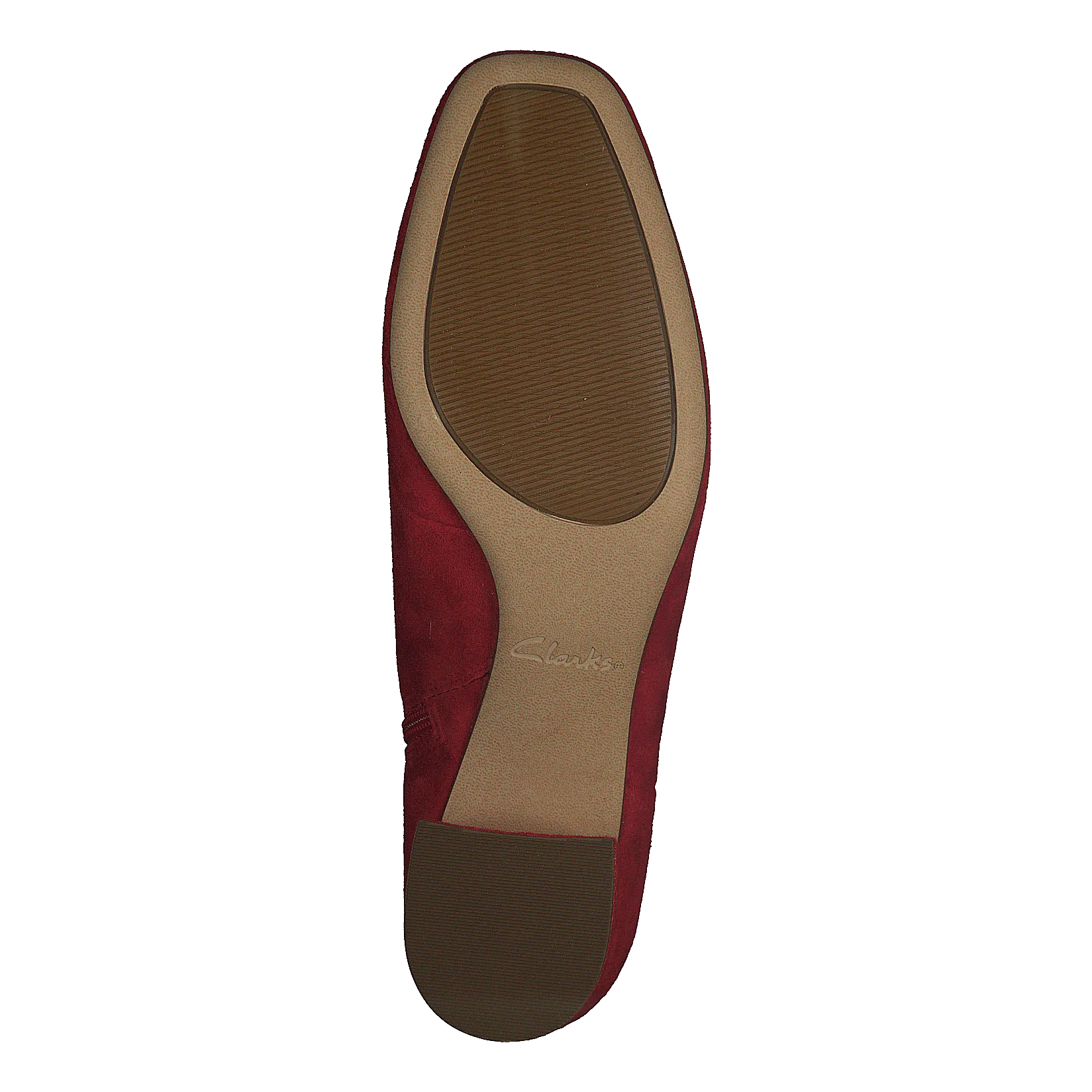 Sheer Flora Red Suede
