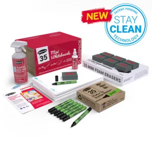 Show-Me Board (Plain) - Class Pack pk 35