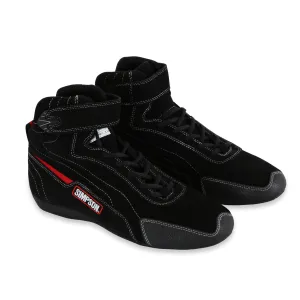 Simpson Racing Turbine High Top Shoe Black 1414 - Black