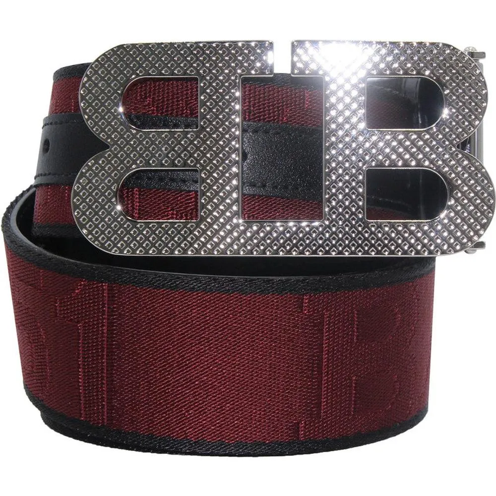 SKU: 6239333 Silver-tone palladium metal mirror B buckle Fixed and reversible style Width: 40mm/1.6in Made in Italy