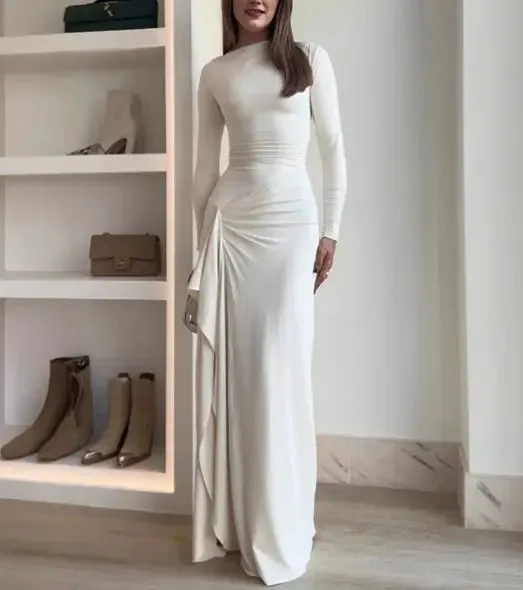 Slim-fitting Split Long Dress