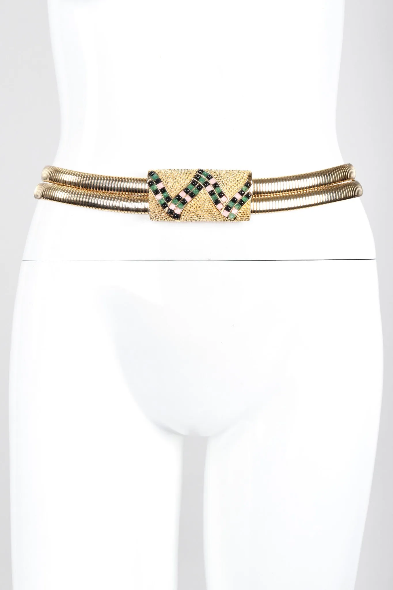 Snake Mosaic Buckle Belt