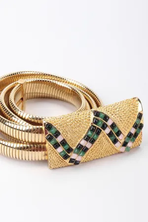 Snake Mosaic Buckle Belt