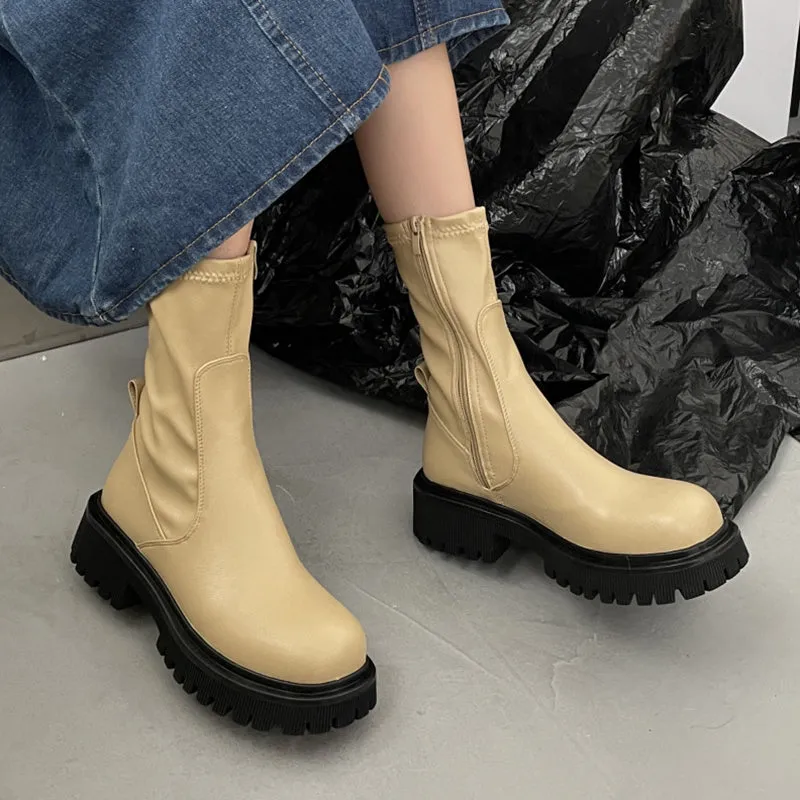 Soft Leather Ankle Boots