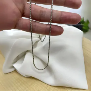 Stainless Steel Wheat Chain Necklace – Durable & Stylish