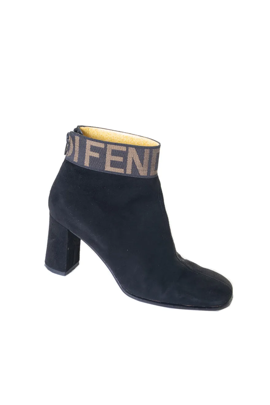 Suede Logo Boots