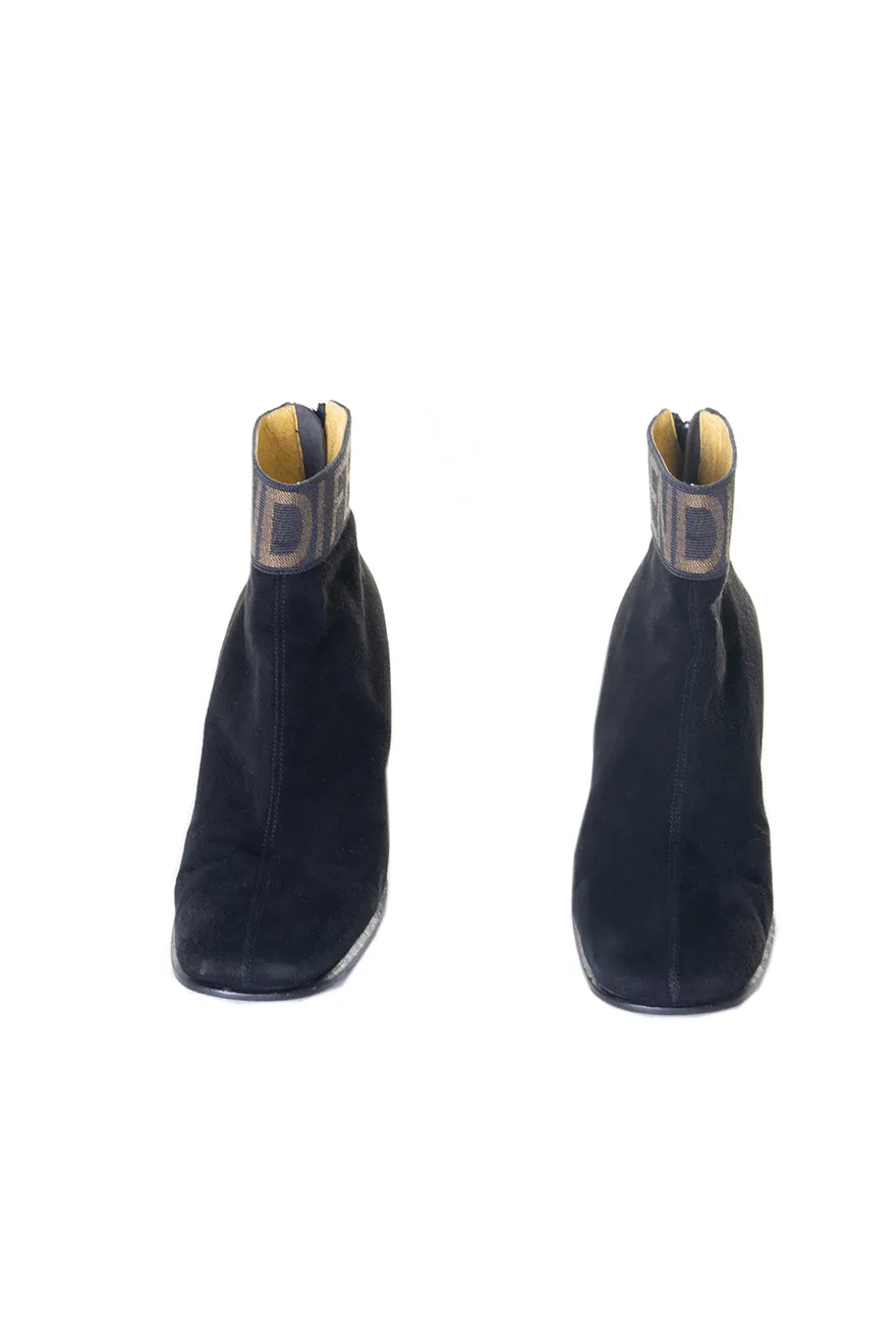 Suede Logo Boots