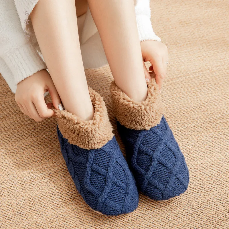 Super Soft Knit Style Slip On House Slippers in Various Colors