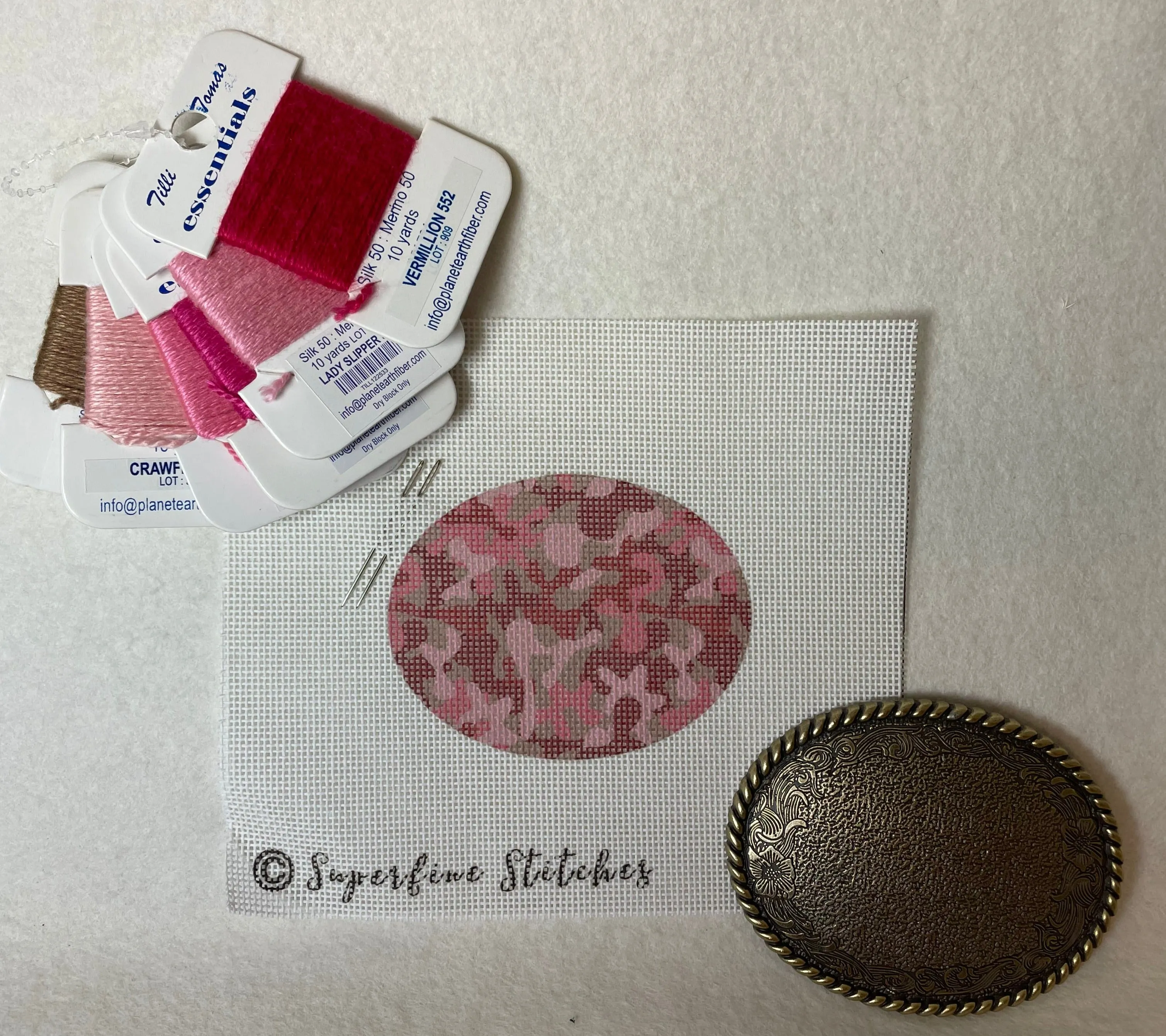 Superfine Stitches Buckle Kits- Pink Camo