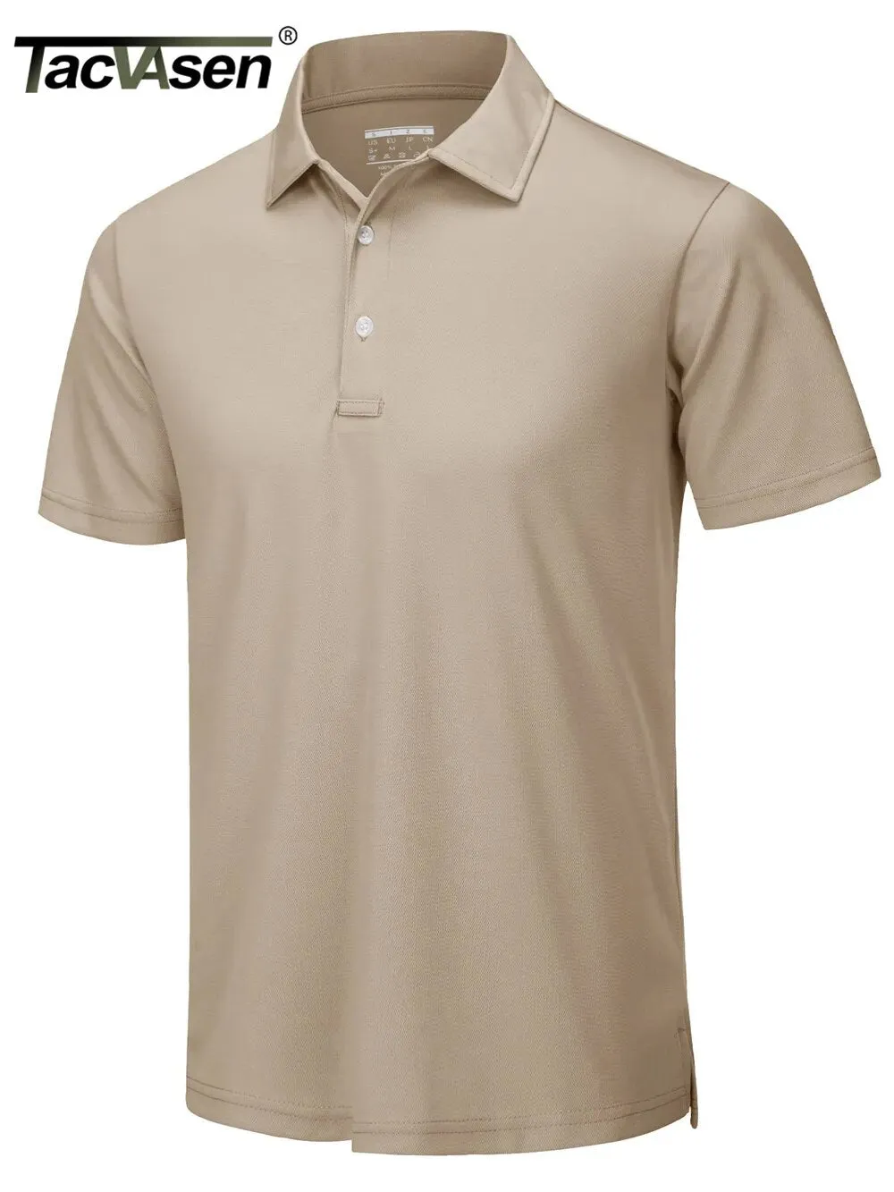 TACVASEN Summer Quick Dry Short Sleeve Polo Shirt
