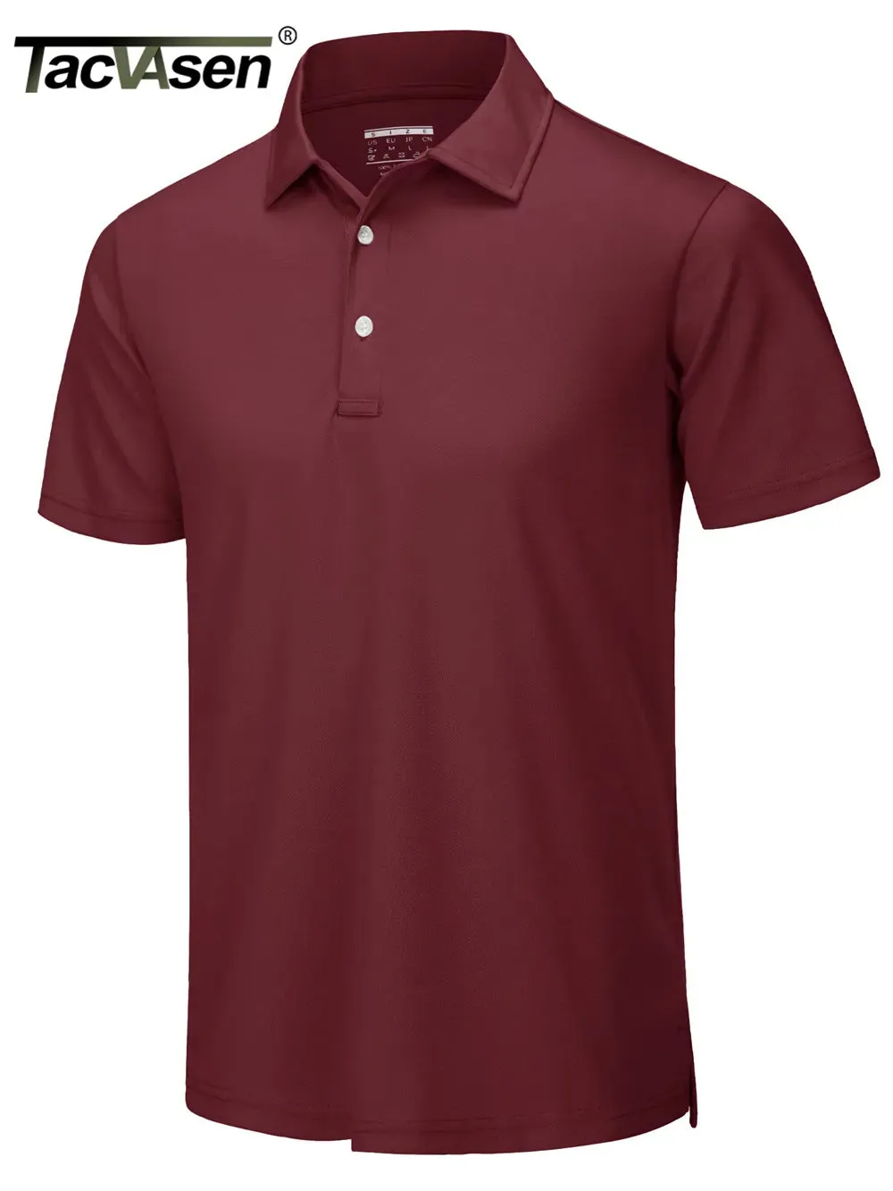TACVASEN Summer Quick Dry Short Sleeve Polo Shirt