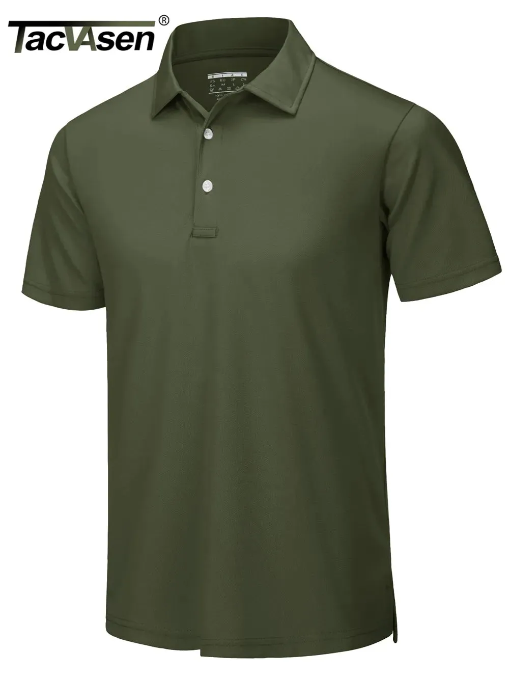 TACVASEN Summer Quick Dry Short Sleeve Polo Shirt