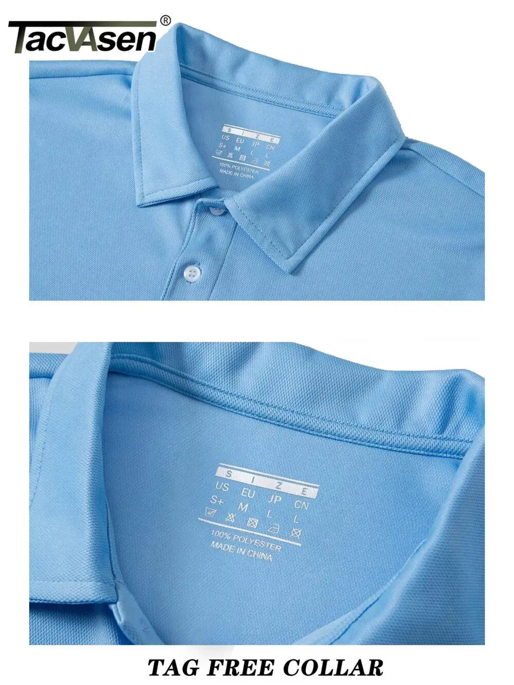 TACVASEN Summer Quick Dry Short Sleeve Polo Shirt
