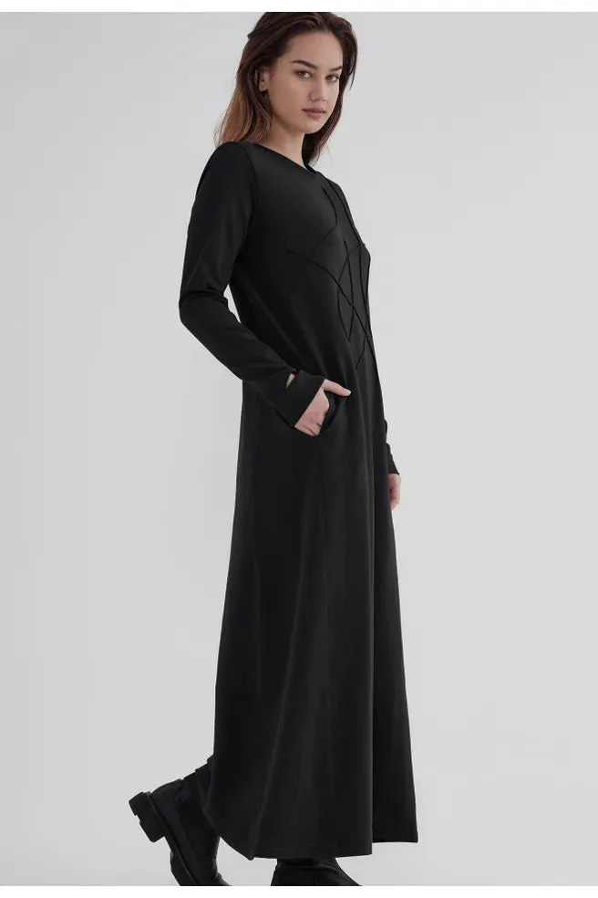TAYLOR SURGE DRESS SMOKE
