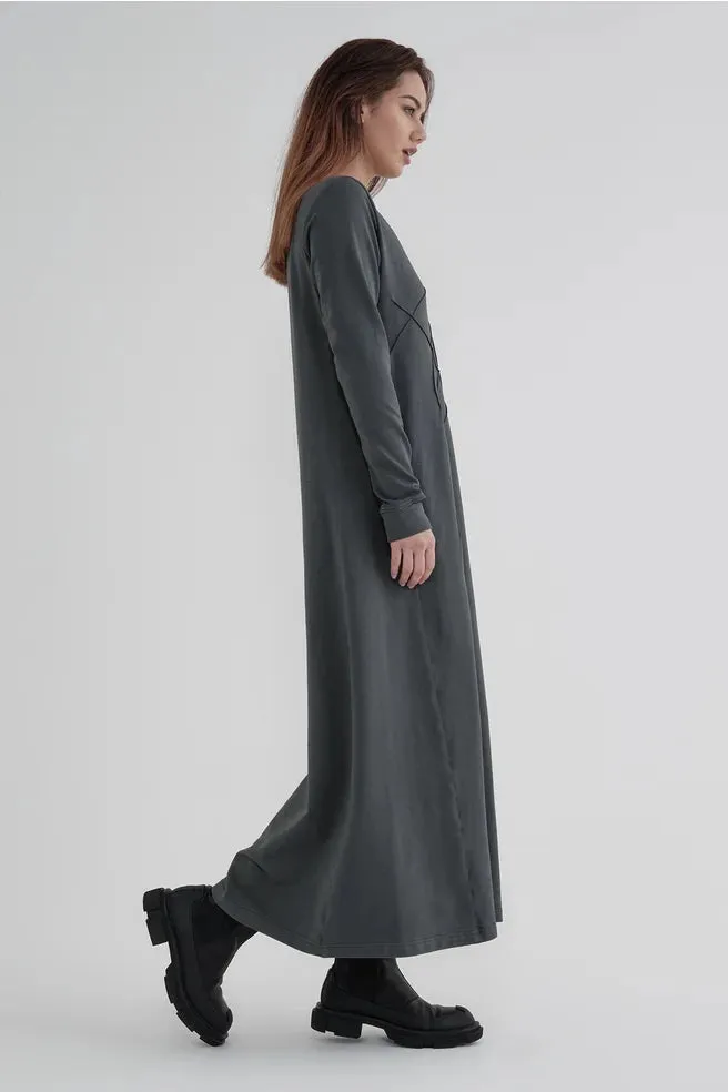 TAYLOR SURGE DRESS SMOKE