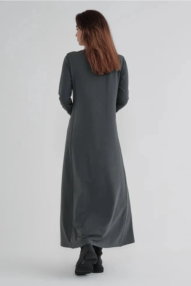 TAYLOR SURGE DRESS SMOKE
