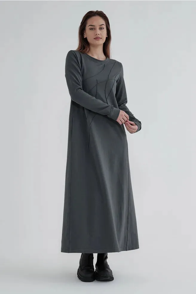 TAYLOR SURGE DRESS SMOKE