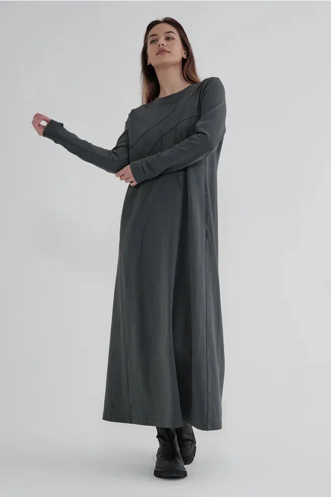 TAYLOR SURGE DRESS SMOKE