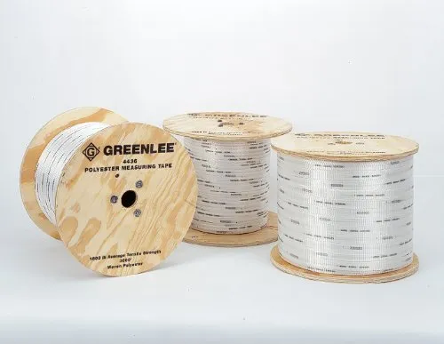 Tempo Greenlee 4435 Polyester Pulling and Measuring Tape, 1/2-Inch by 3000-Feet
