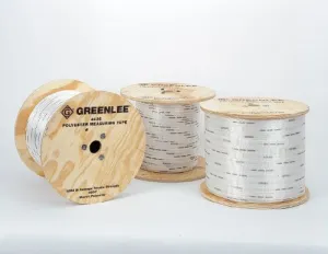 Tempo Greenlee 4435 Polyester Pulling and Measuring Tape, 1/2-Inch by 3000-Feet