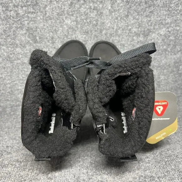 Timberland Chillberg Waterproof Boots Boys Size 2 Black Sherpa Lined