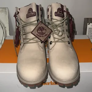 Timberland Premium Lace Up Boots - Light Brown Nubuck Boys Size 6
