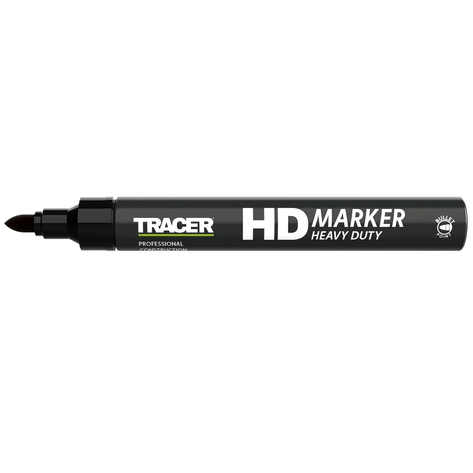 TRACER Heavy Duty Permanent Marker Pen Black 1-3mm Bullet Point