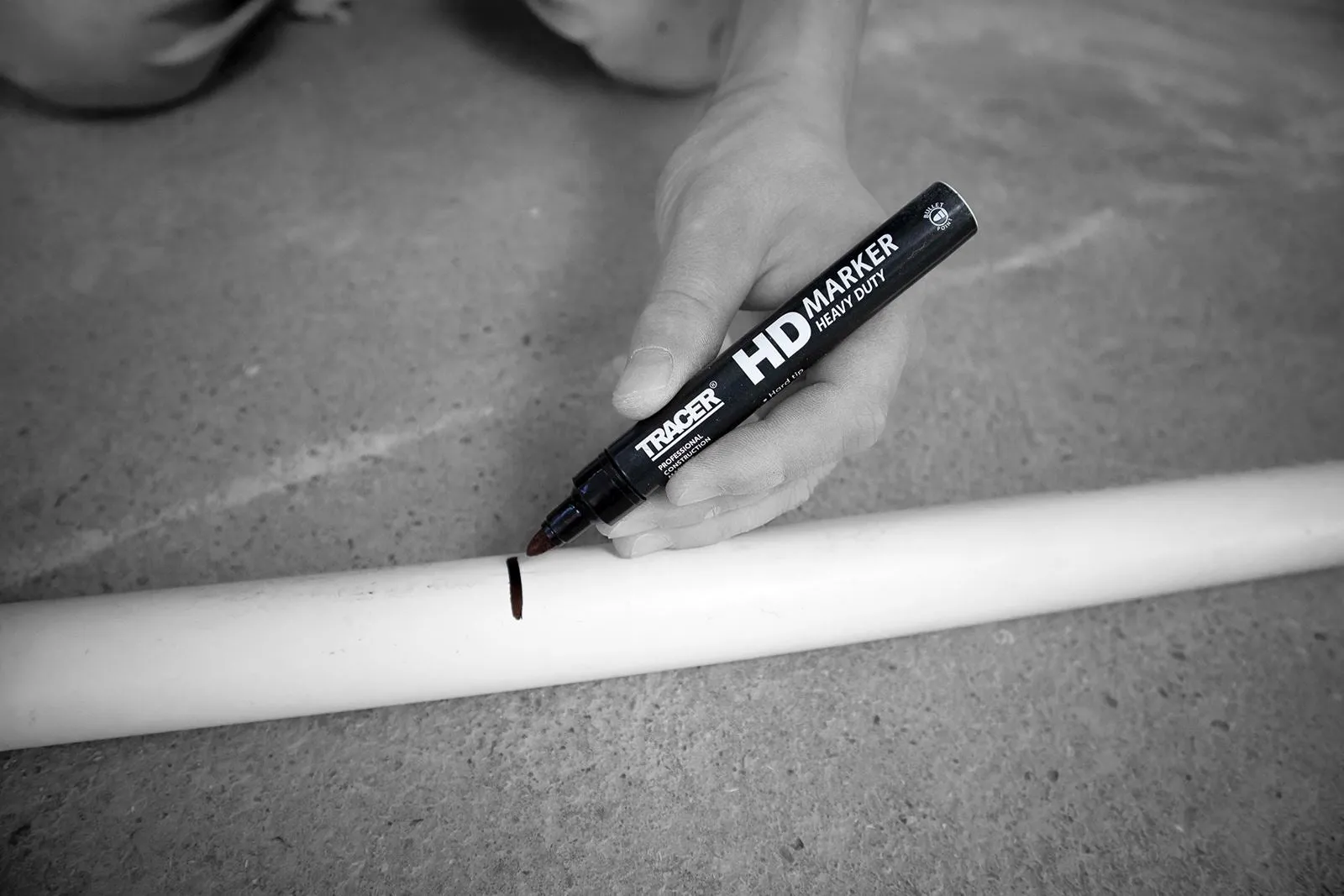 TRACER Heavy Duty Permanent Marker Pen Black 1-3mm Bullet Point